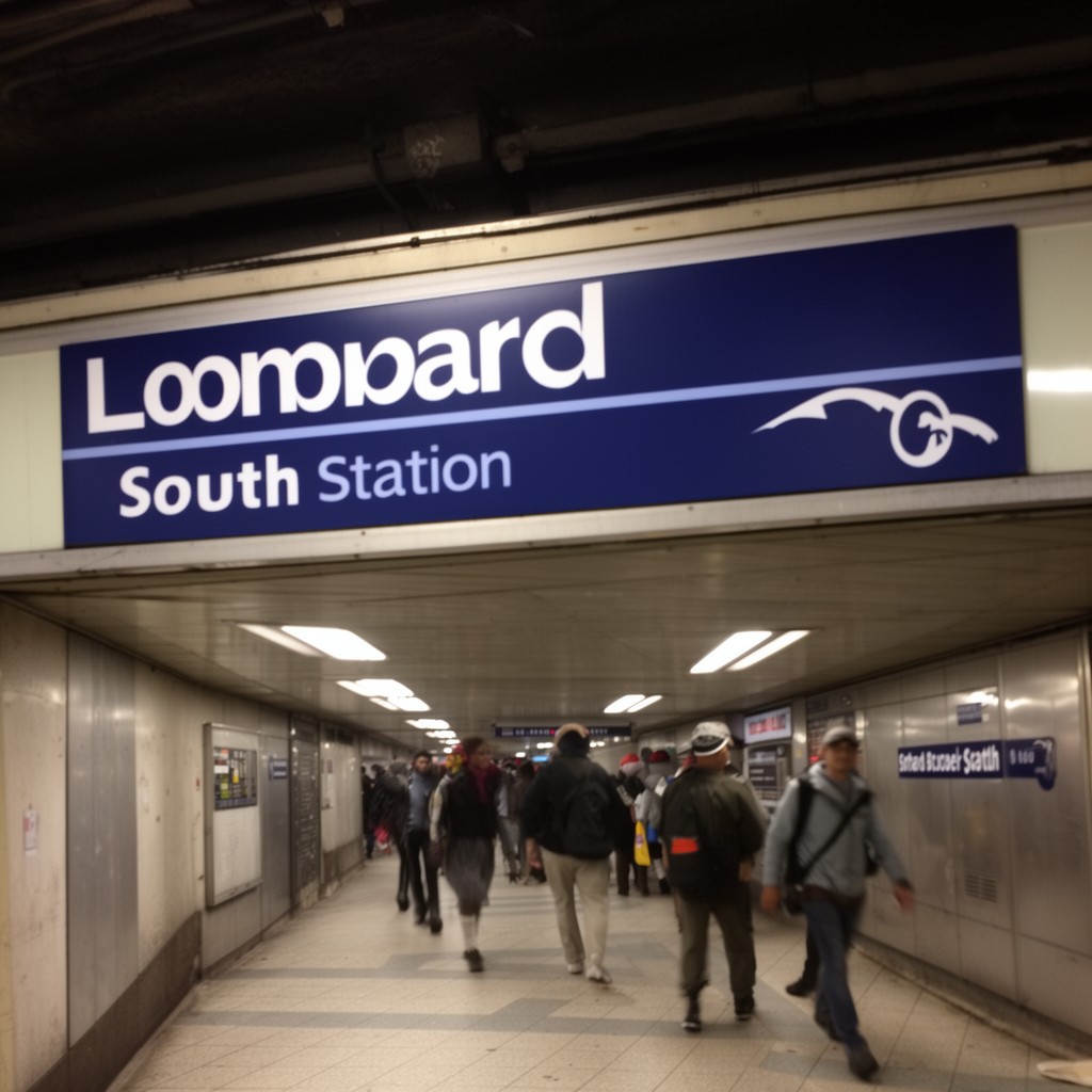 AI-generated illustration of Lombard–South station