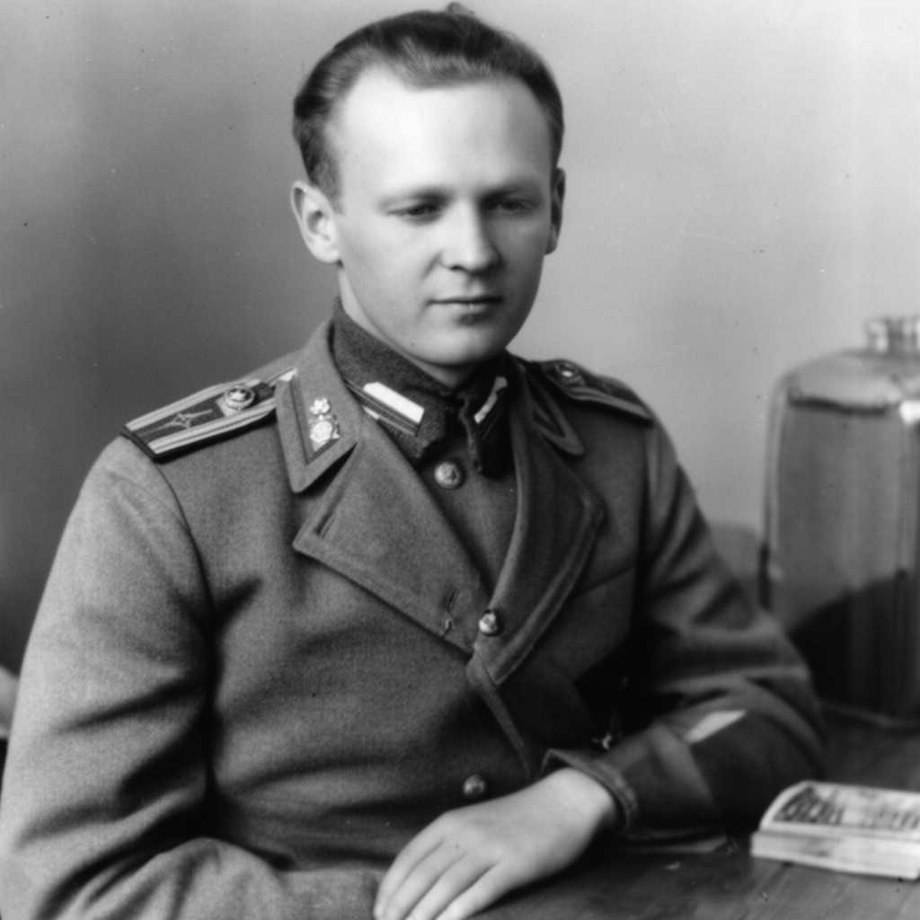 AI-generated illustration of Sergei Kamenev