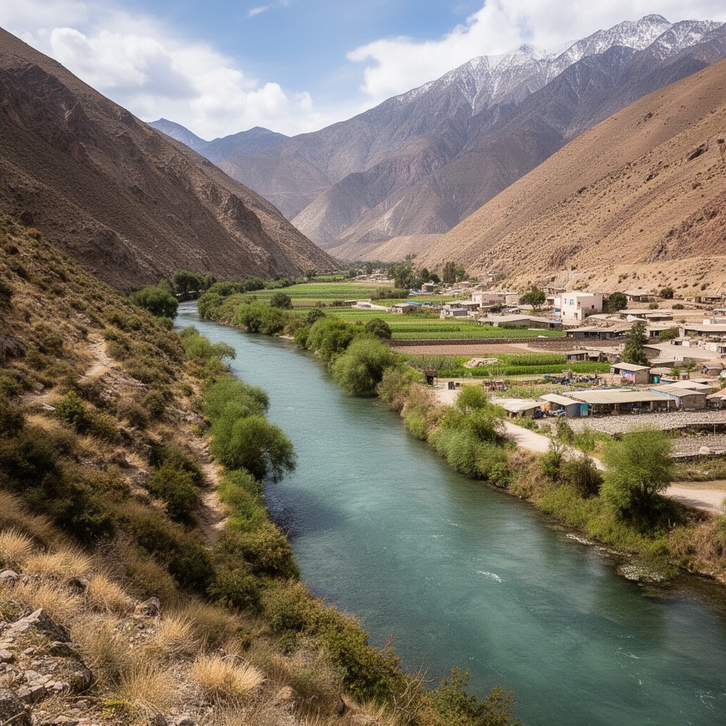 AI-generated illustration of Choapa River