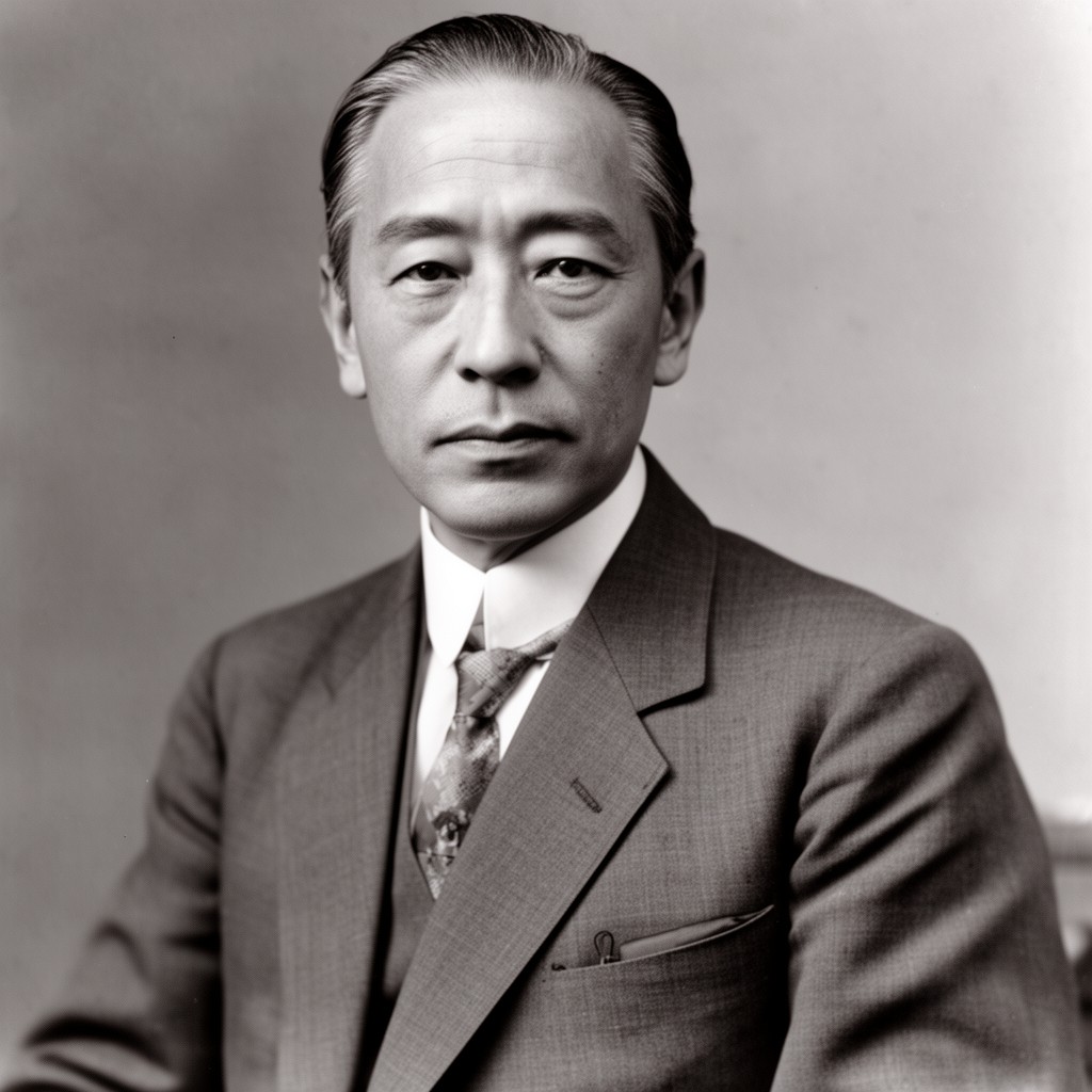AI-generated illustration of Kataoka Kenkichi