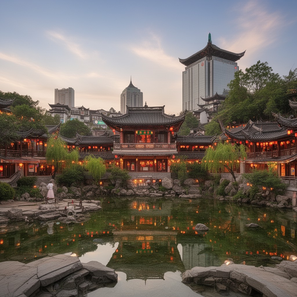 AI-generated illustration of Jinan