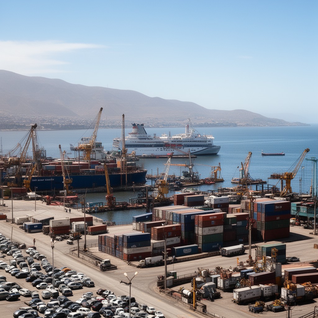 AI-generated illustration of Port of Coquimbo