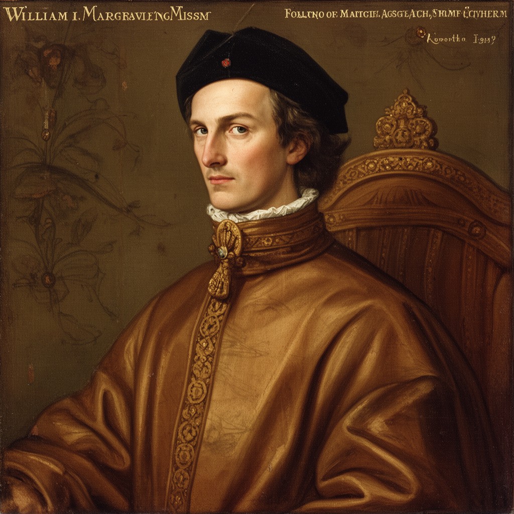 AI-generated illustration of William II, Margrave of Meissen