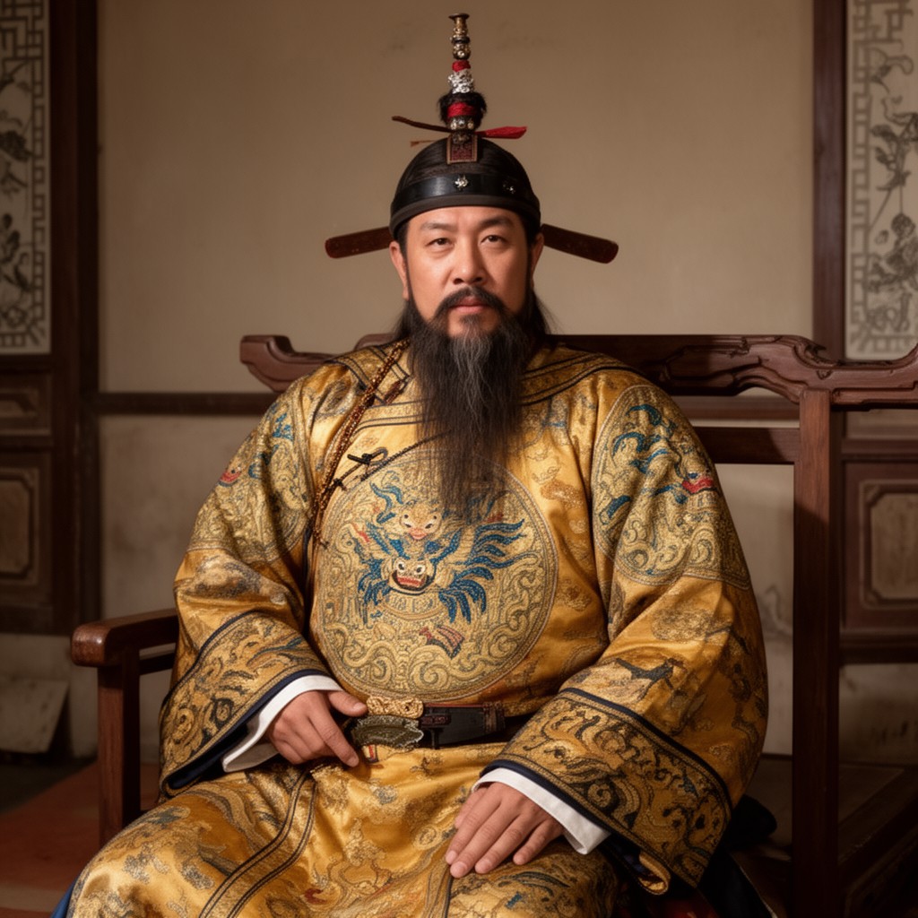 AI-generated illustration of Yongli Emperor