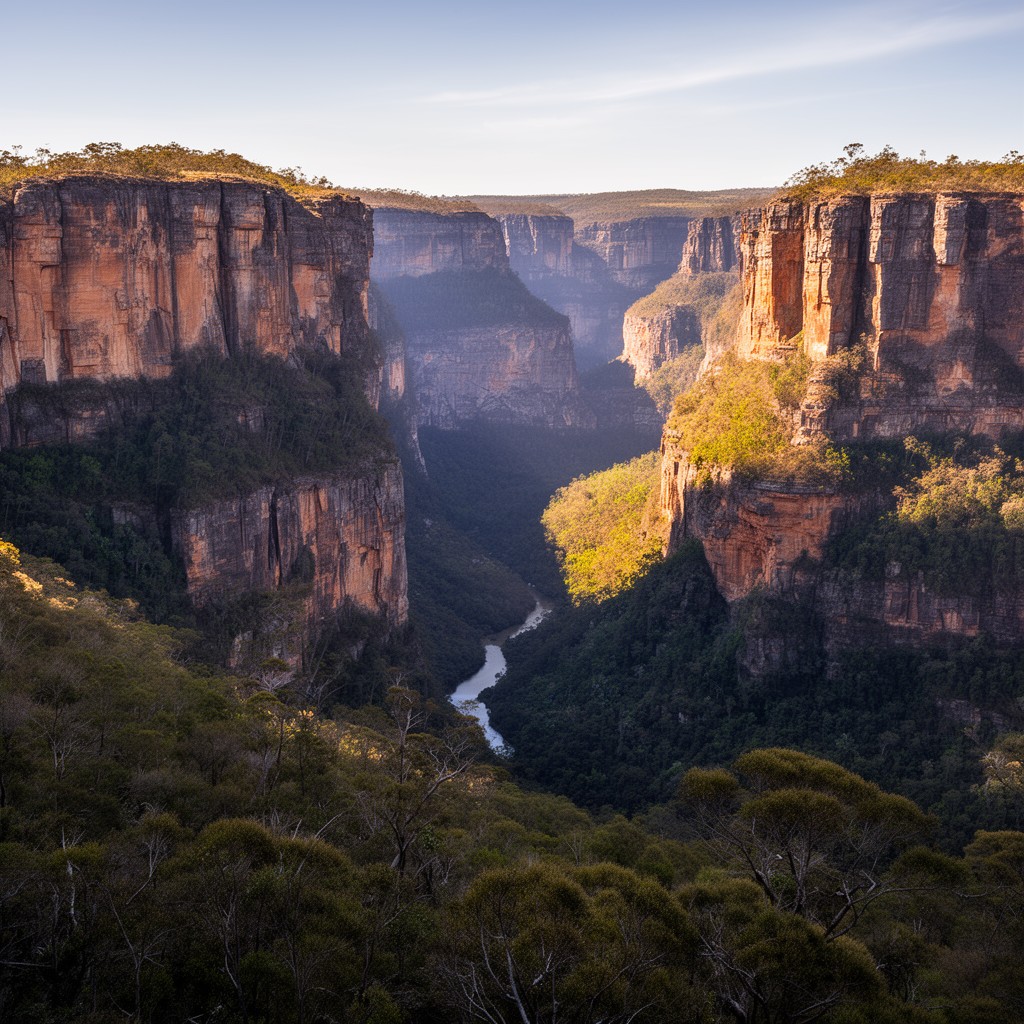 AI-generated illustration of Kanangra-Boyd National Park