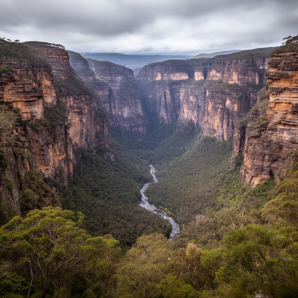 AI-generated illustration of Grose Valley