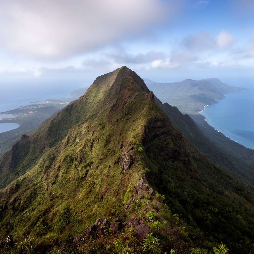 AI-generated illustration of Matafao Peak