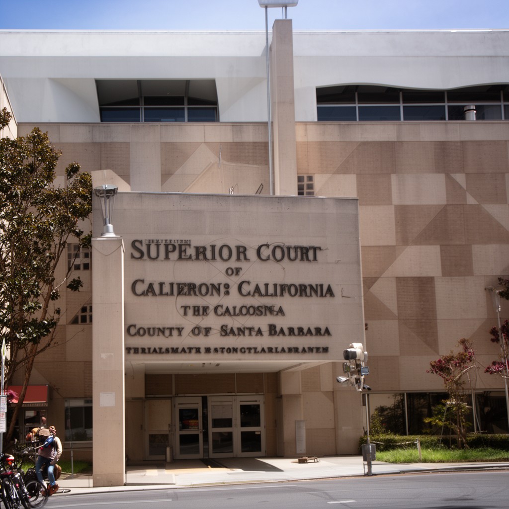 AI-generated illustration of Superior Court of California, County of Santa Barbara