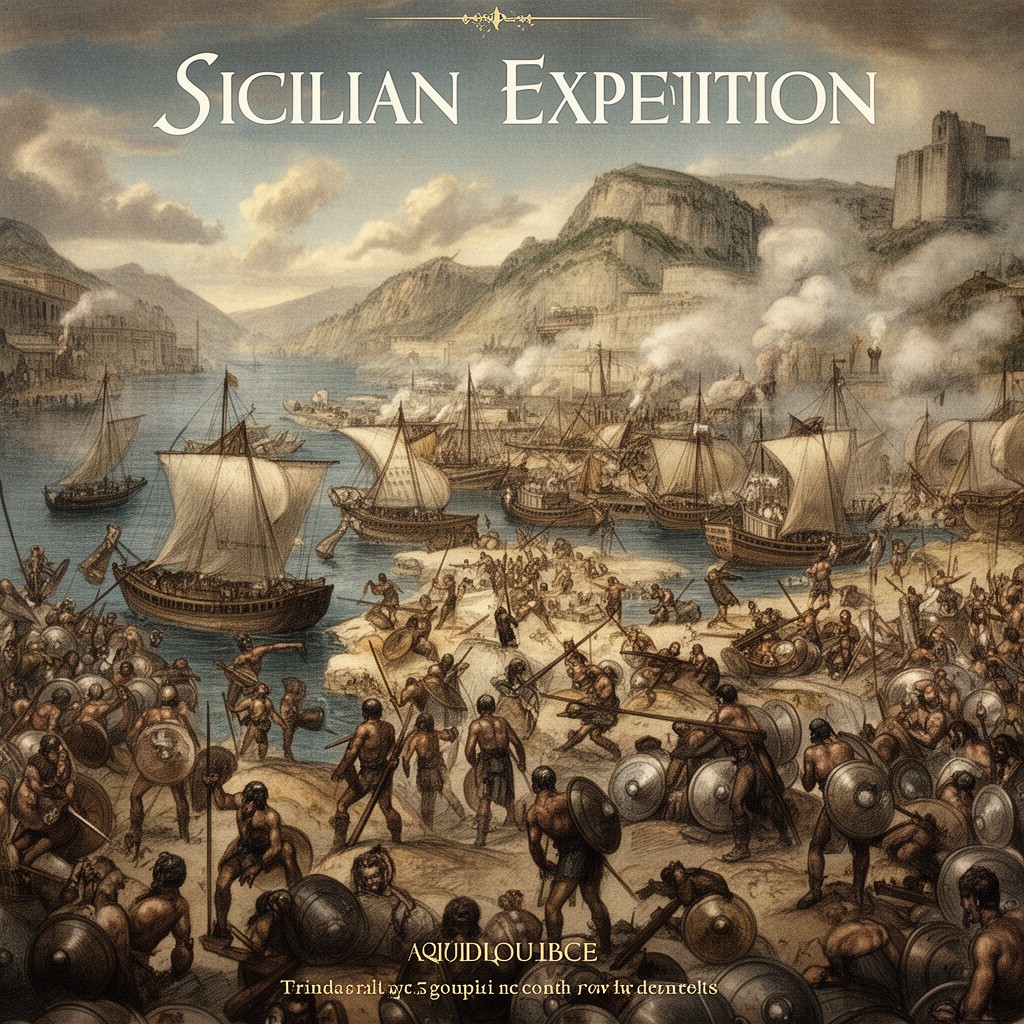 AI-generated illustration of Sicilian Expedition