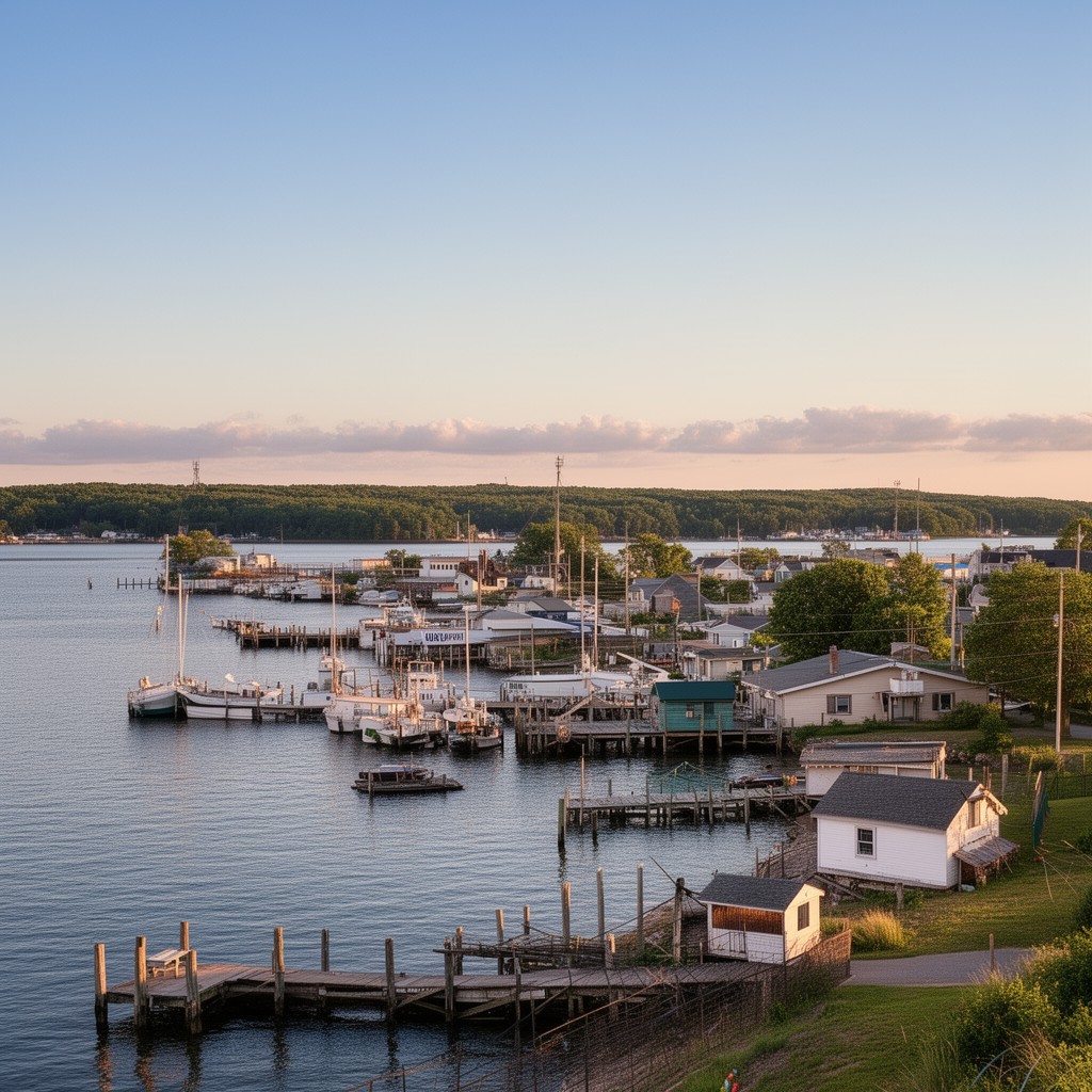 AI-generated illustration of Northport, Wisconsin