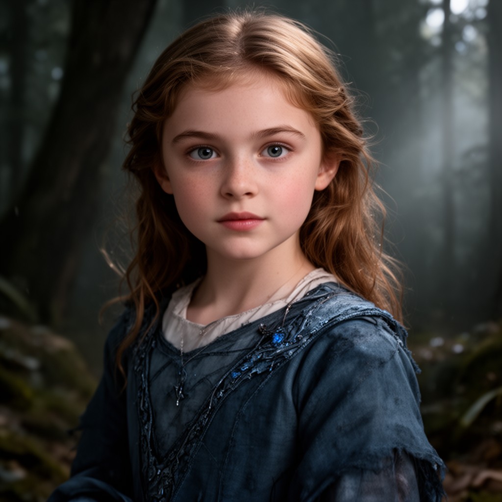 AI-generated illustration of Mackenzie Foy