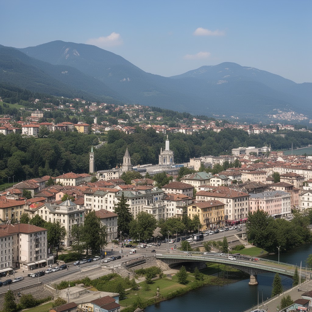 AI-generated illustration of Nova Gorica