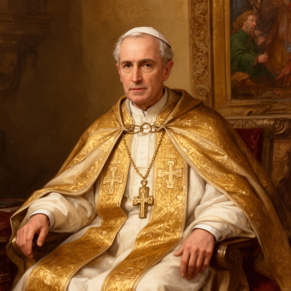 AI-generated illustration of Pope Celestine IV