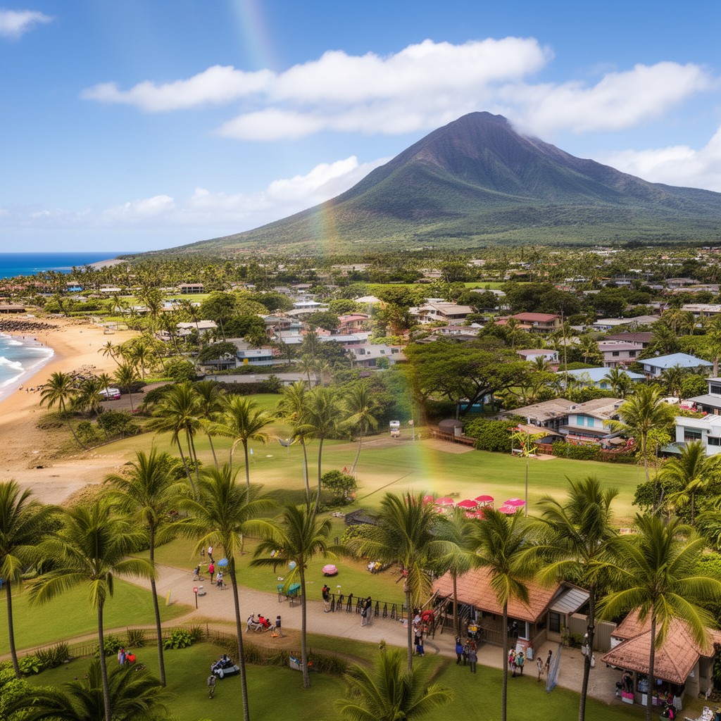 AI-generated illustration of Kihei