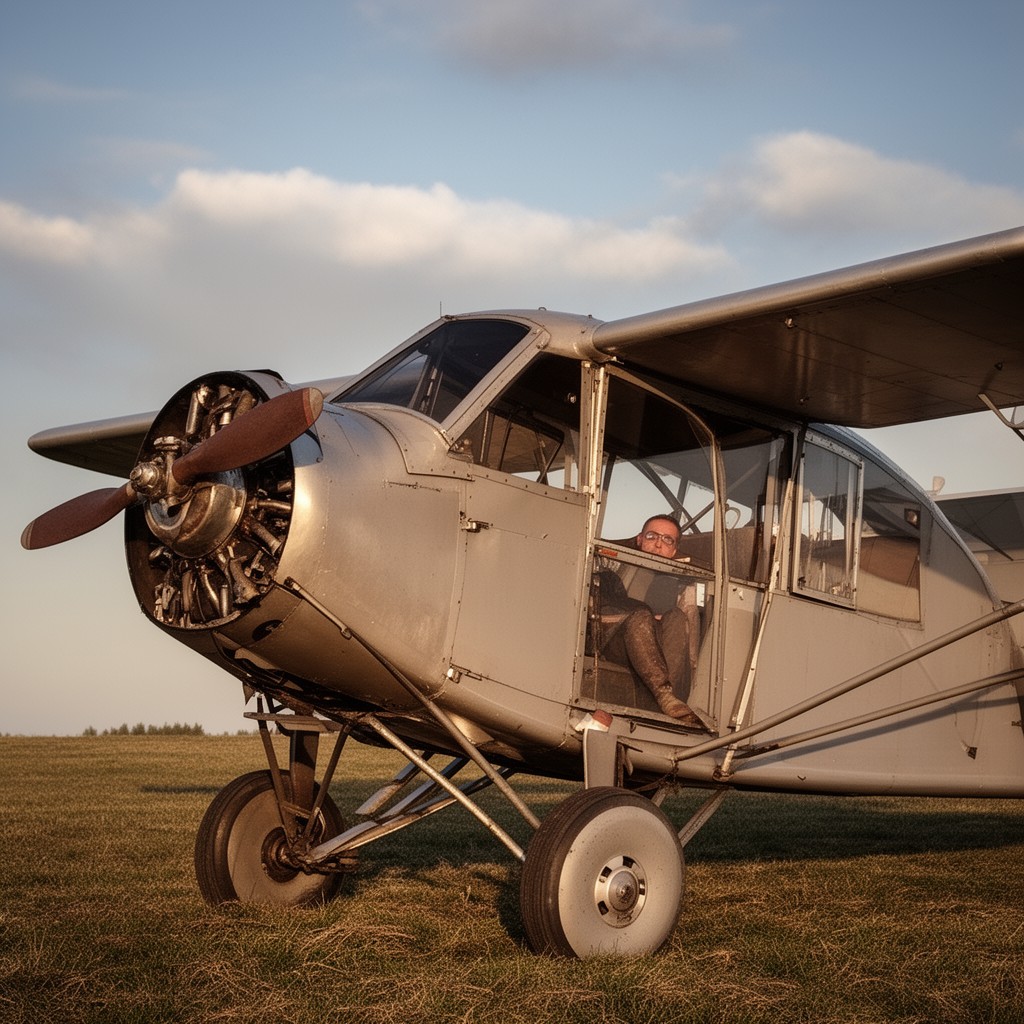 AI-generated illustration of Stinson SM-1 Detroiter