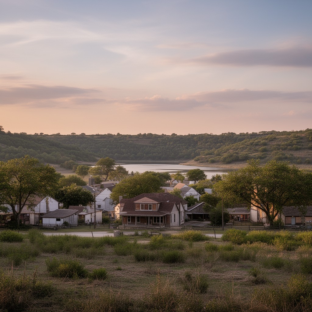 AI-generated illustration of Town of Pilot Point, Texas