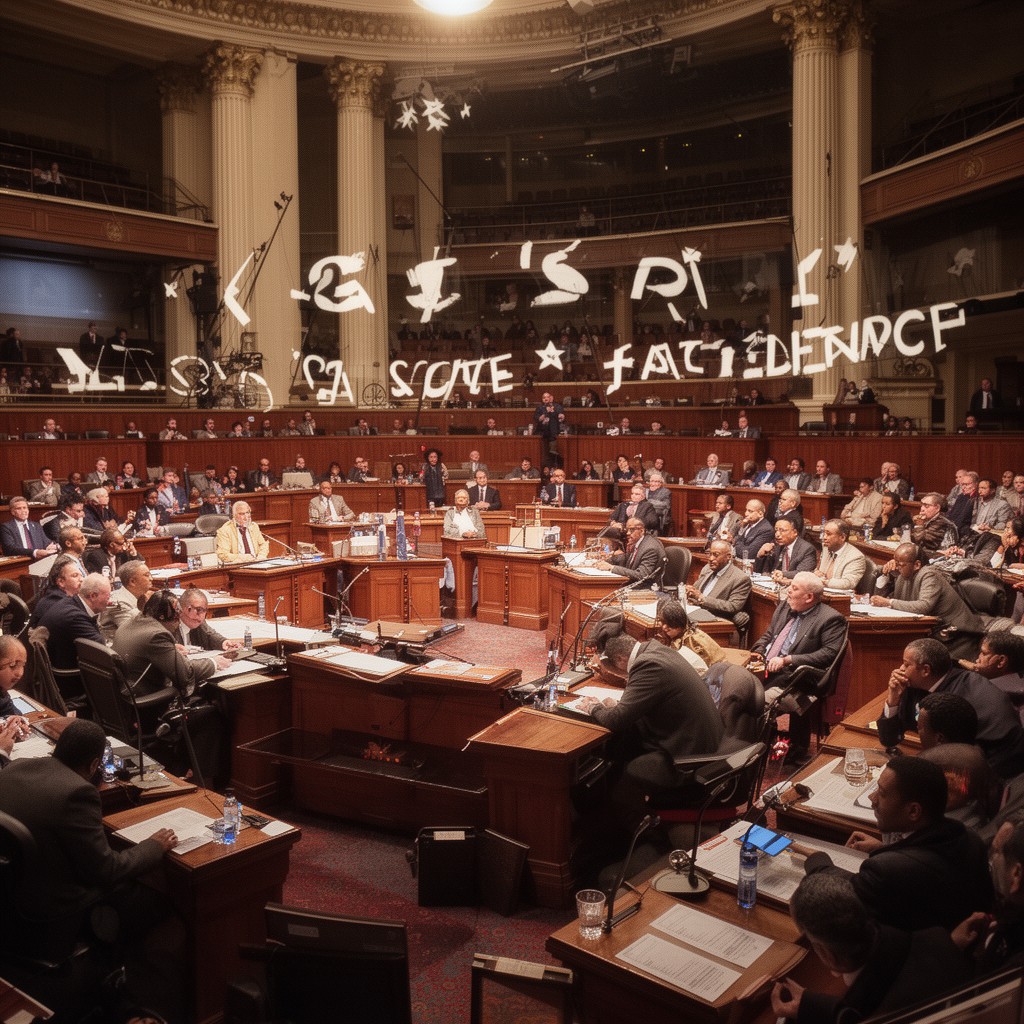 AI-generated illustration of Mississippi State Senate