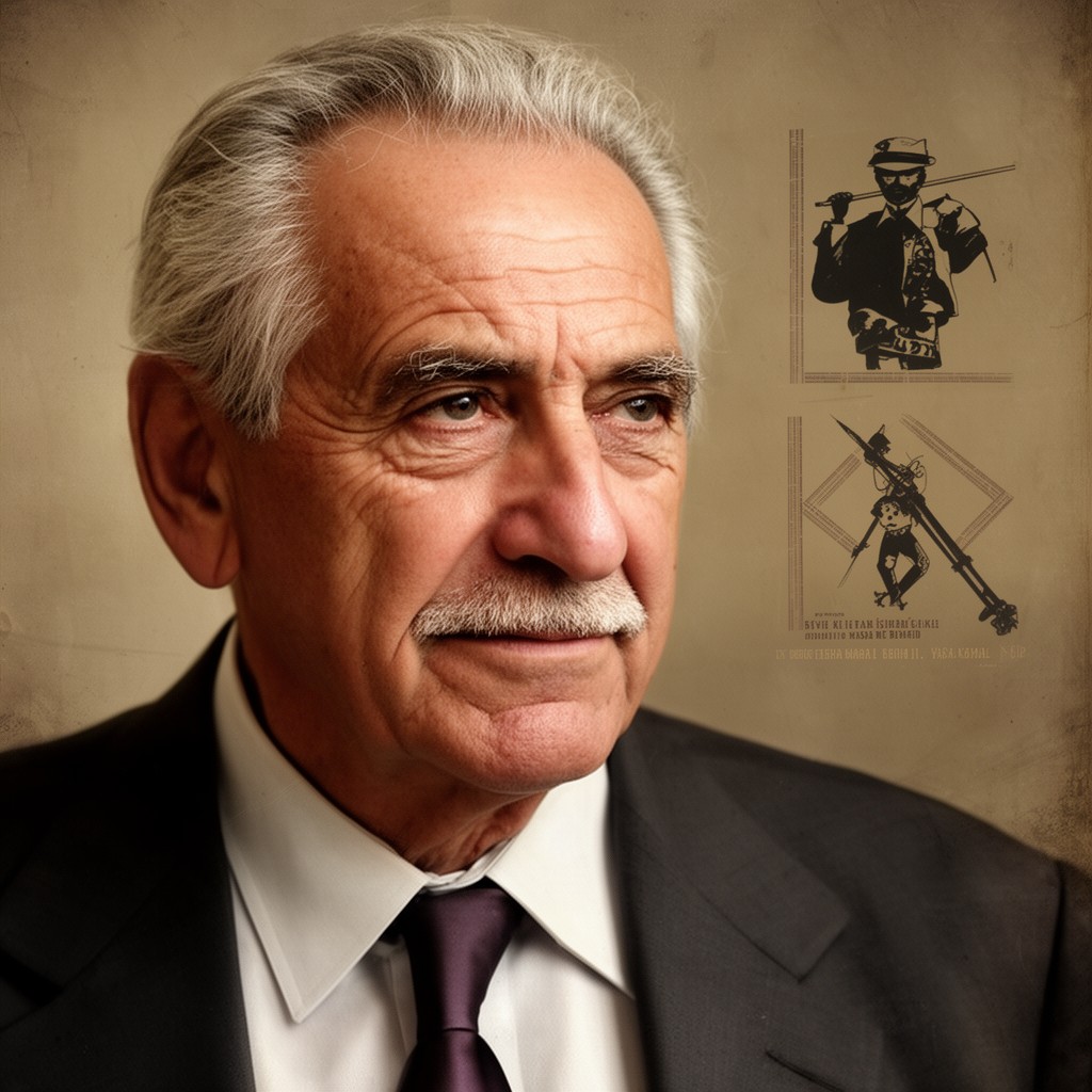 AI-generated illustration of Yaşar Kemal