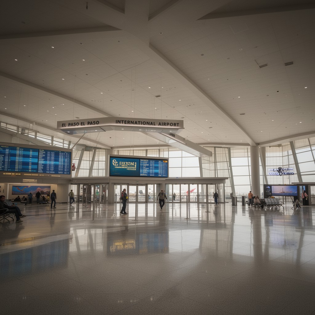 AI-generated illustration of El Paso International Airport