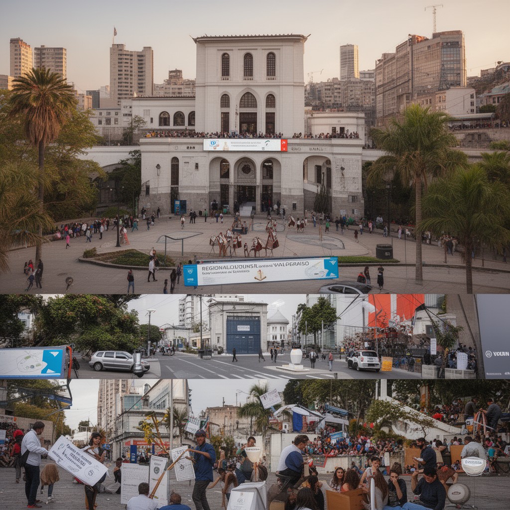 AI-generated illustration of Regional Council of Valparaíso