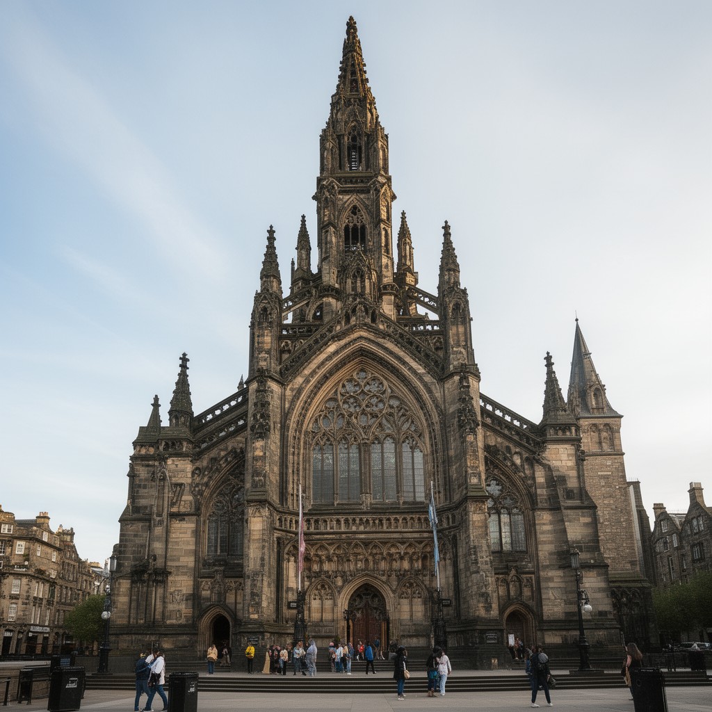 AI-generated illustration of Scott Monument