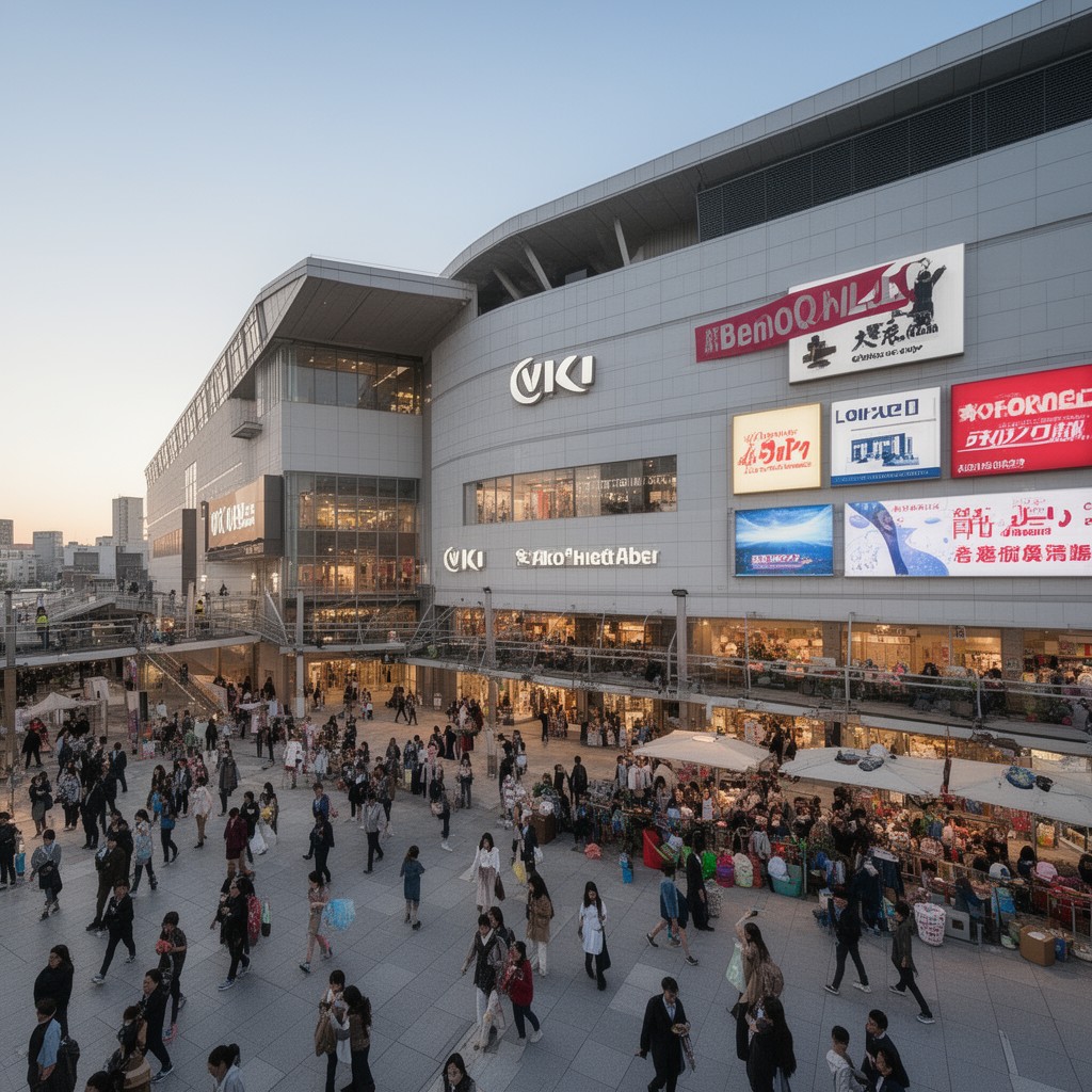 AI-generated illustration of Abeno Q’s Mall