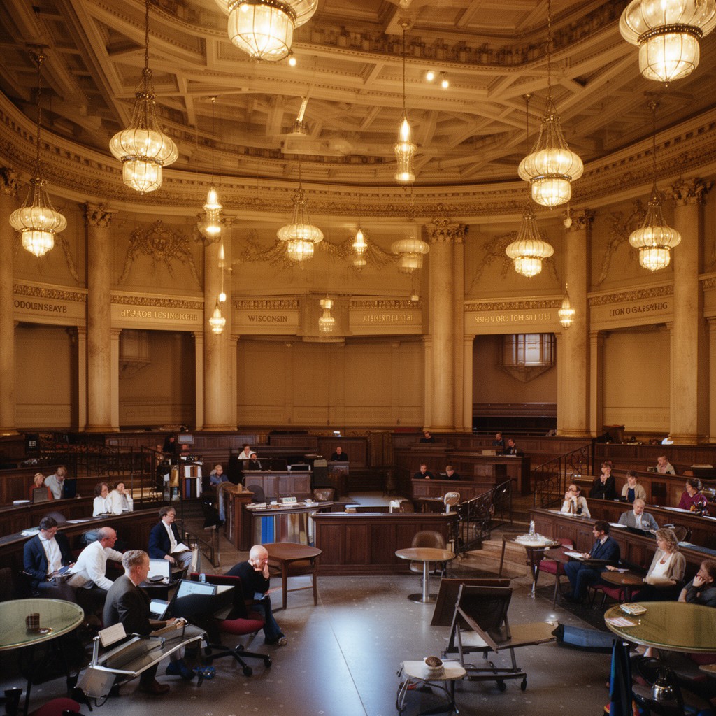 AI-generated illustration of Wisconsin State Legislature