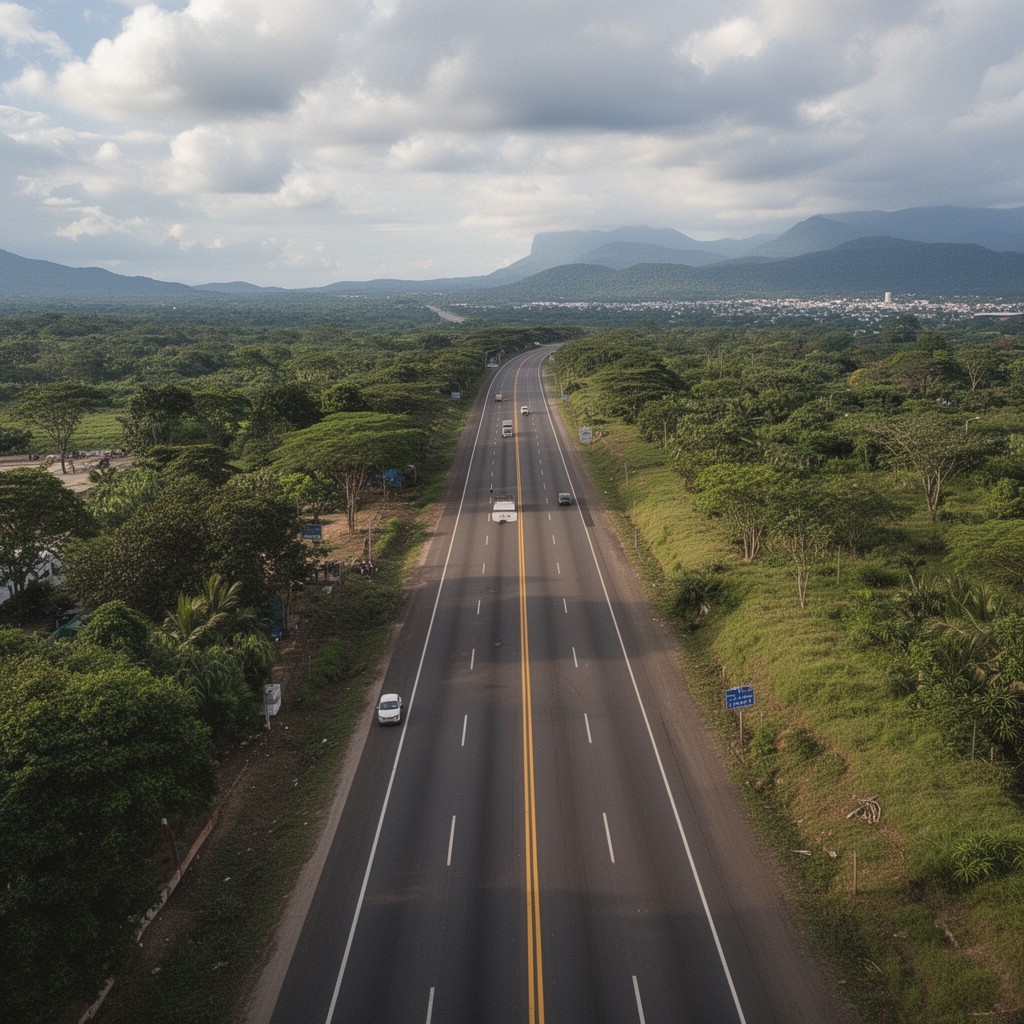 AI-generated illustration of Mexican Federal Highway 190