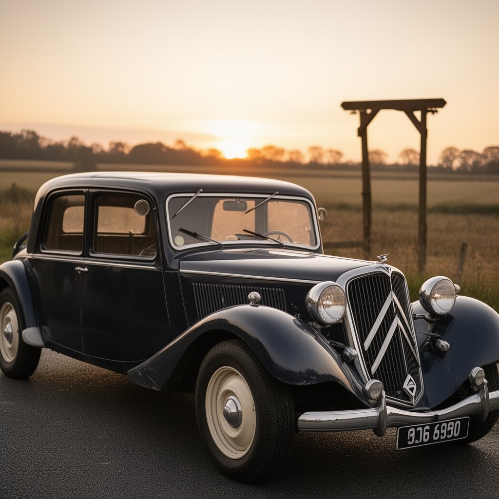 AI-generated illustration of Citroën Traction Avant