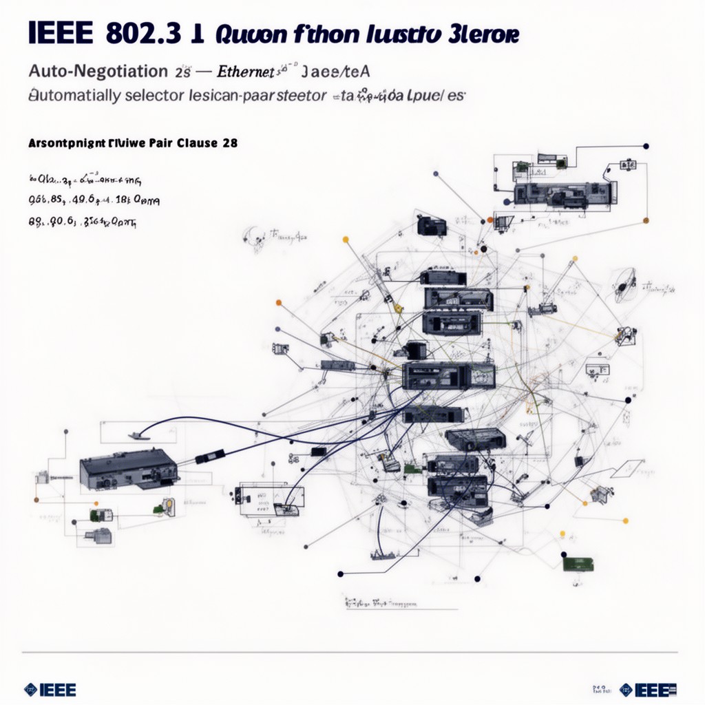 AI-generated illustration of IEEE 802.3 Clause 28