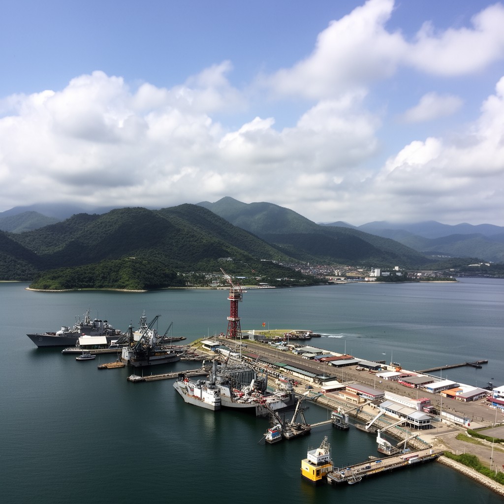 AI-generated illustration of Subic Bay