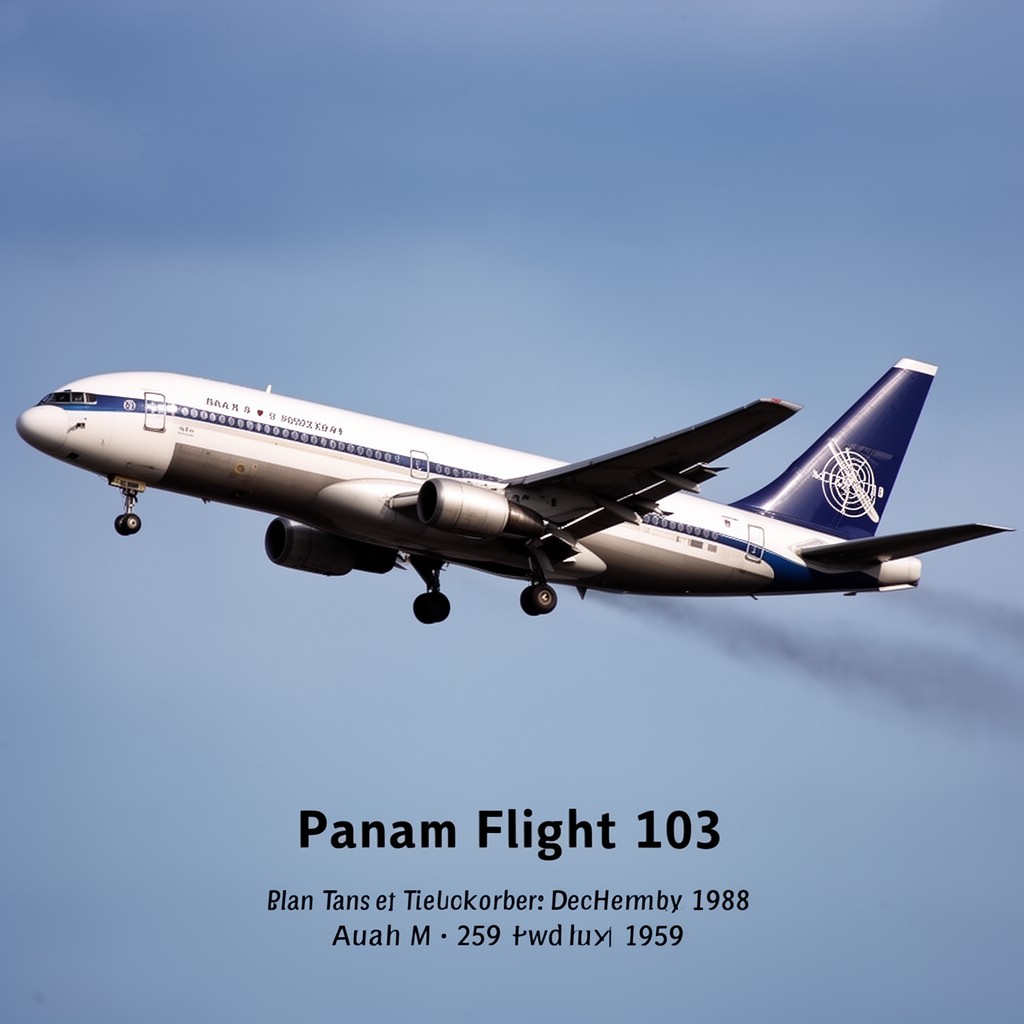 AI-generated illustration of Pan Am Flight 103