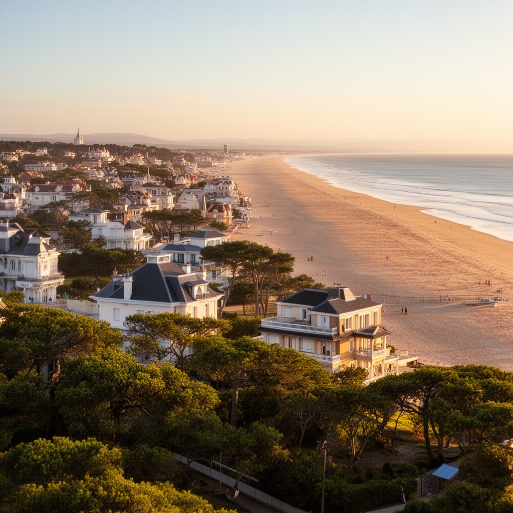 AI-generated illustration of La Baule, Loire-Inférieure, France