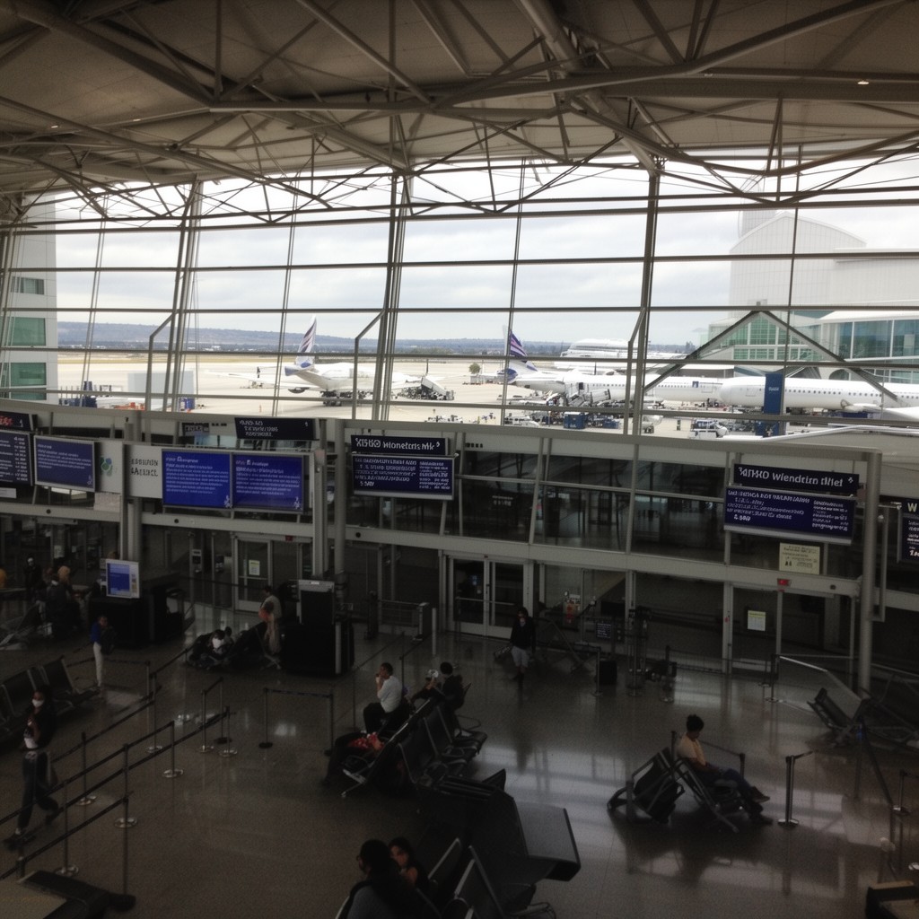 AI-generated illustration of Sacramento International Airport