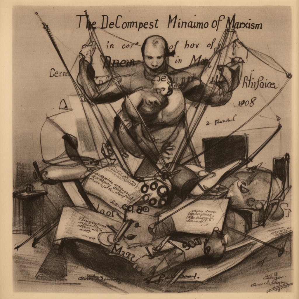 AI-generated illustration of The Decomposition of Marxism
