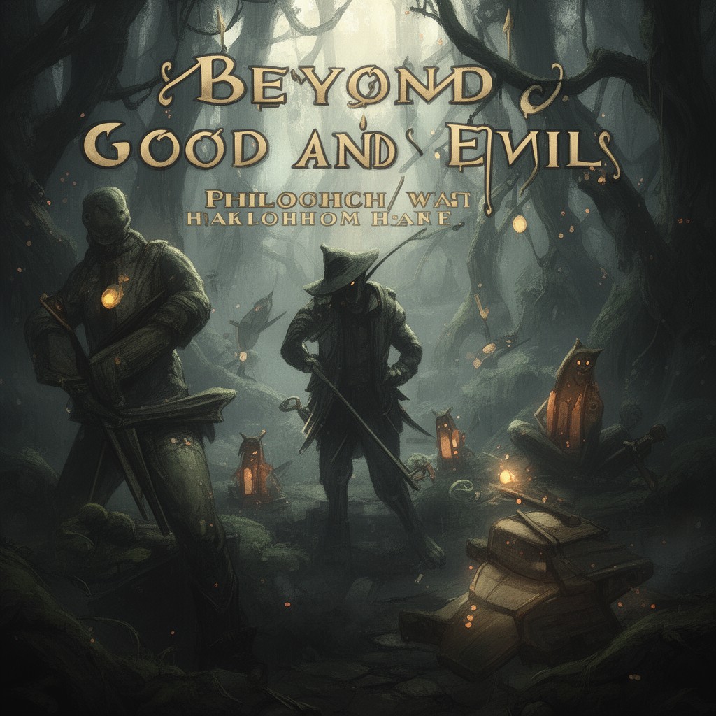 AI-generated illustration of Beyond Good and Evil