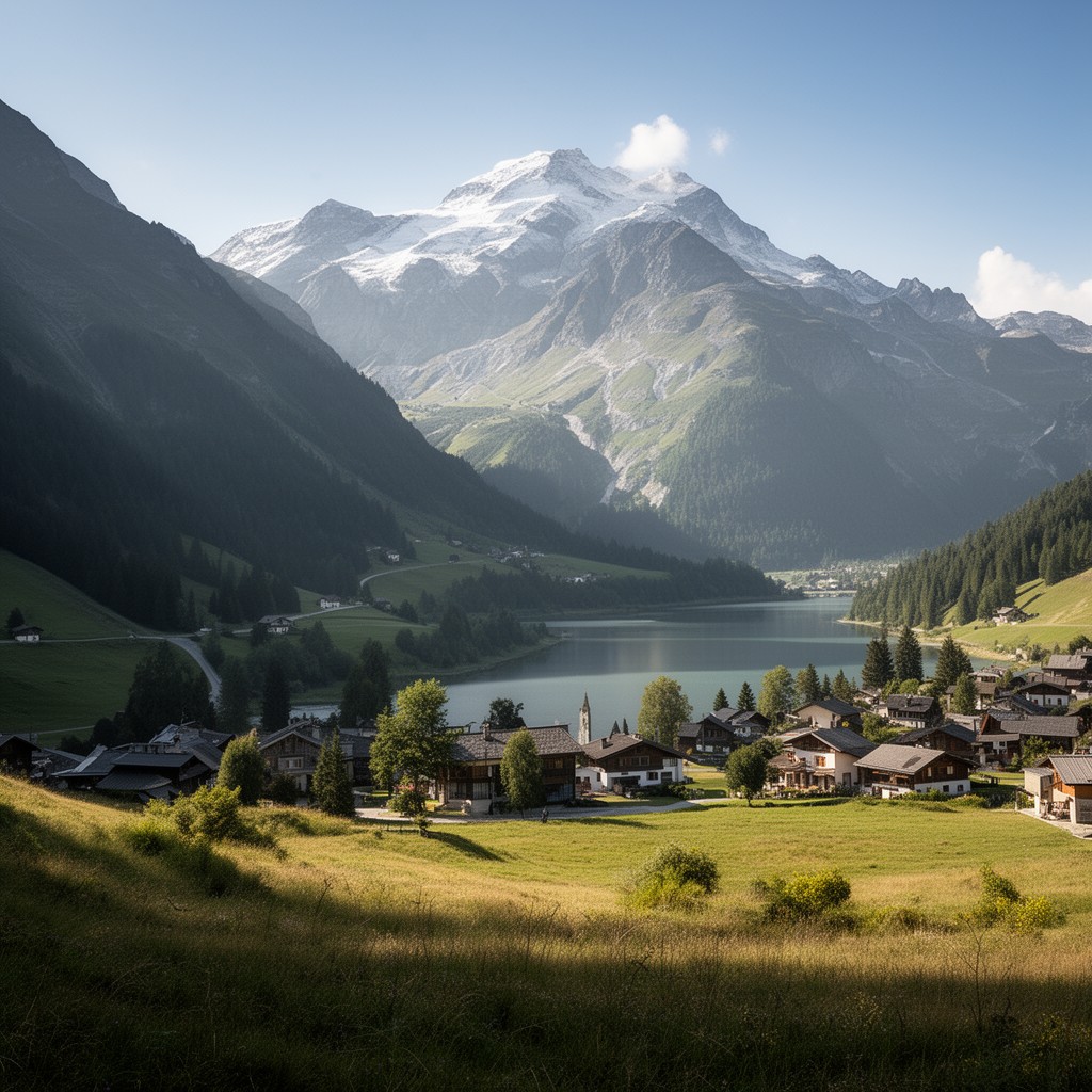AI-generated illustration of Sils Maria