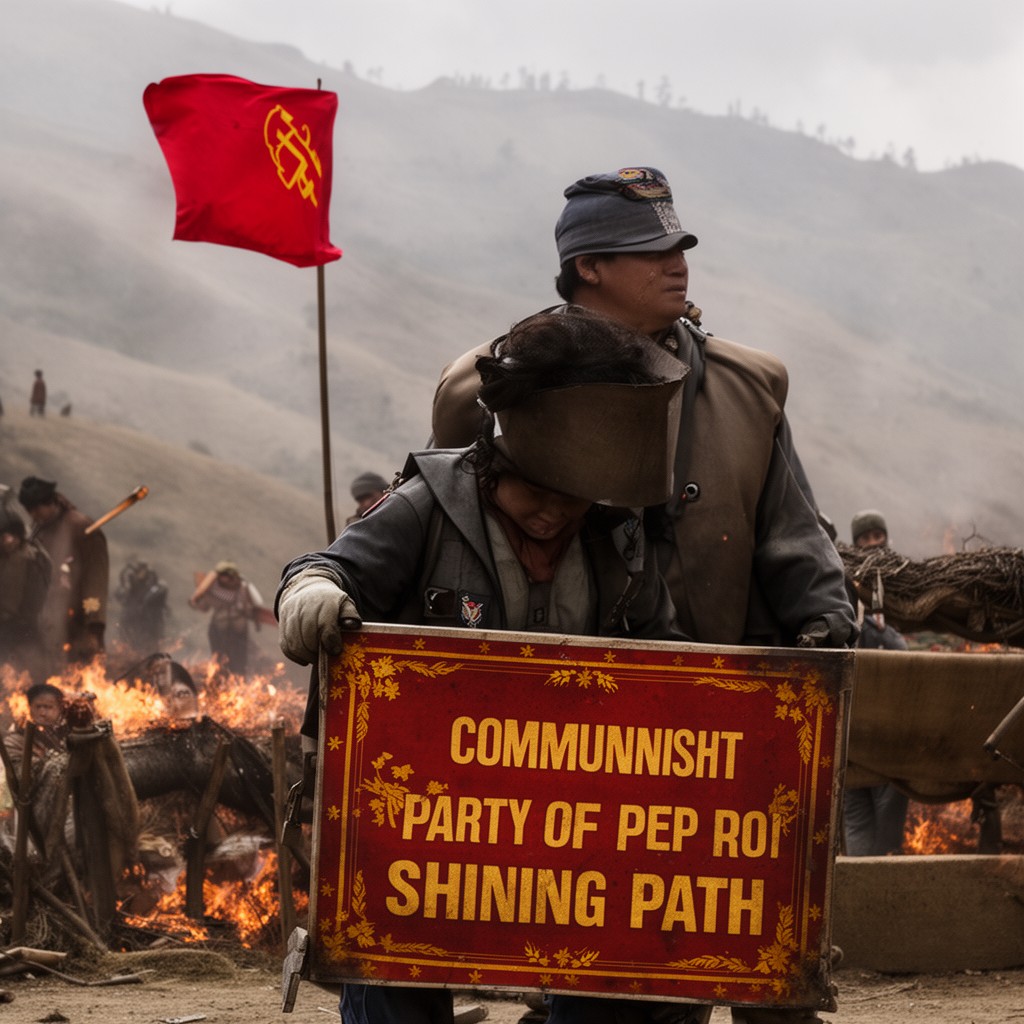 AI-generated illustration of Communist Party of Peru – Shining Path