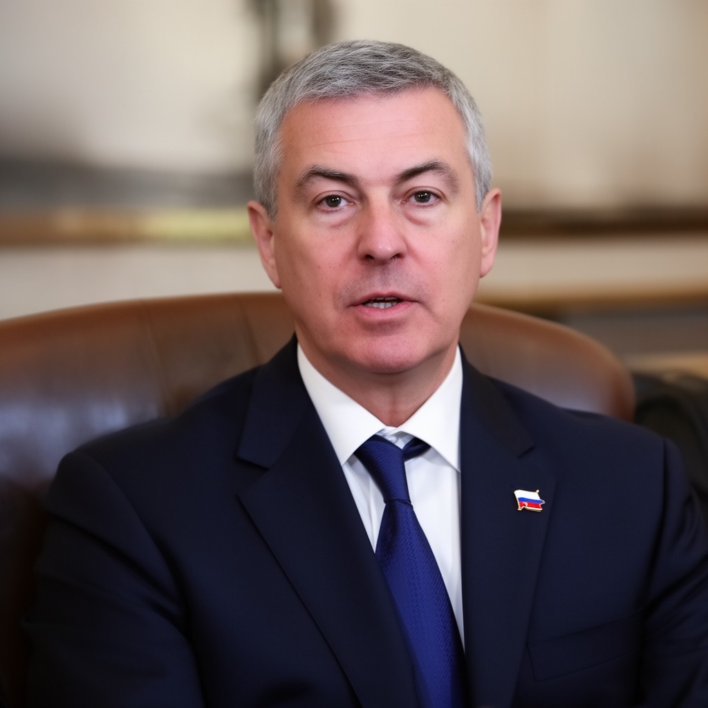 AI-generated illustration of Sergei Sobyanin