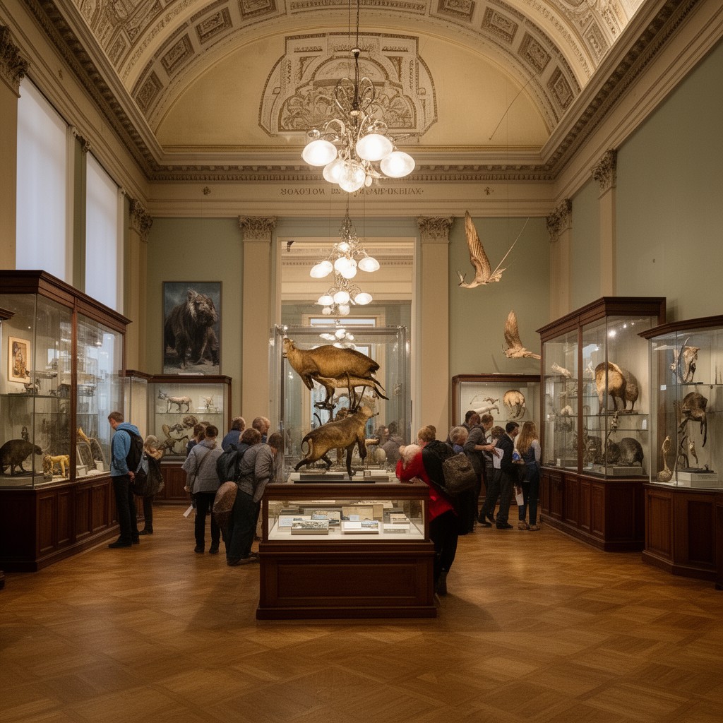 AI-generated illustration of Zoological Museum of Moscow State University
