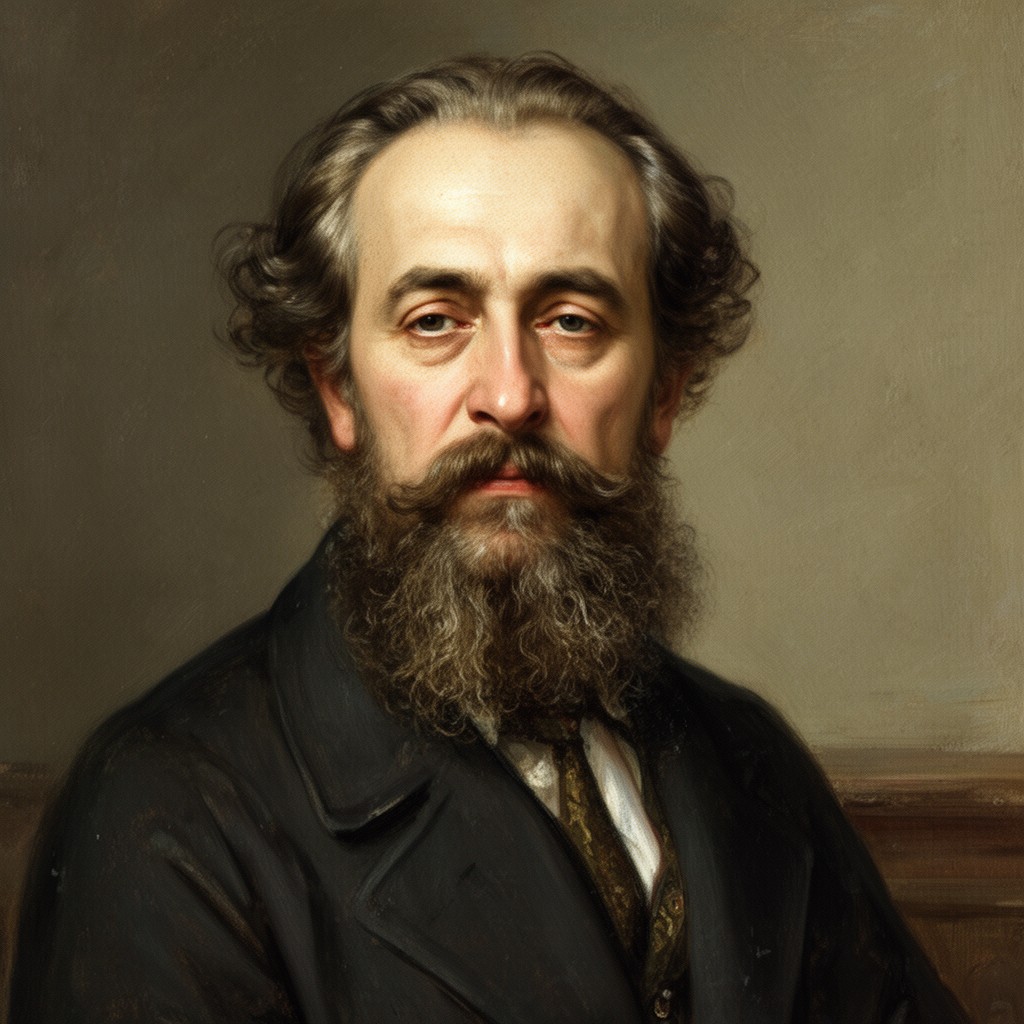 AI-generated illustration of Ilia Chavchavadze