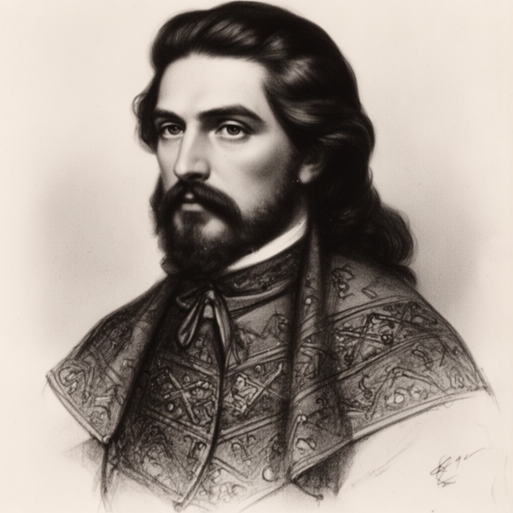 AI-generated illustration of Vazha-Pshavela