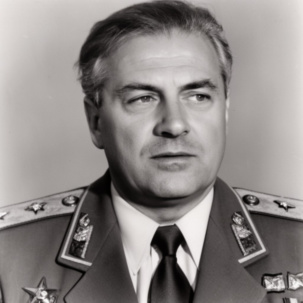 AI-generated illustration of Gheorghe Gheorghiu-Dej