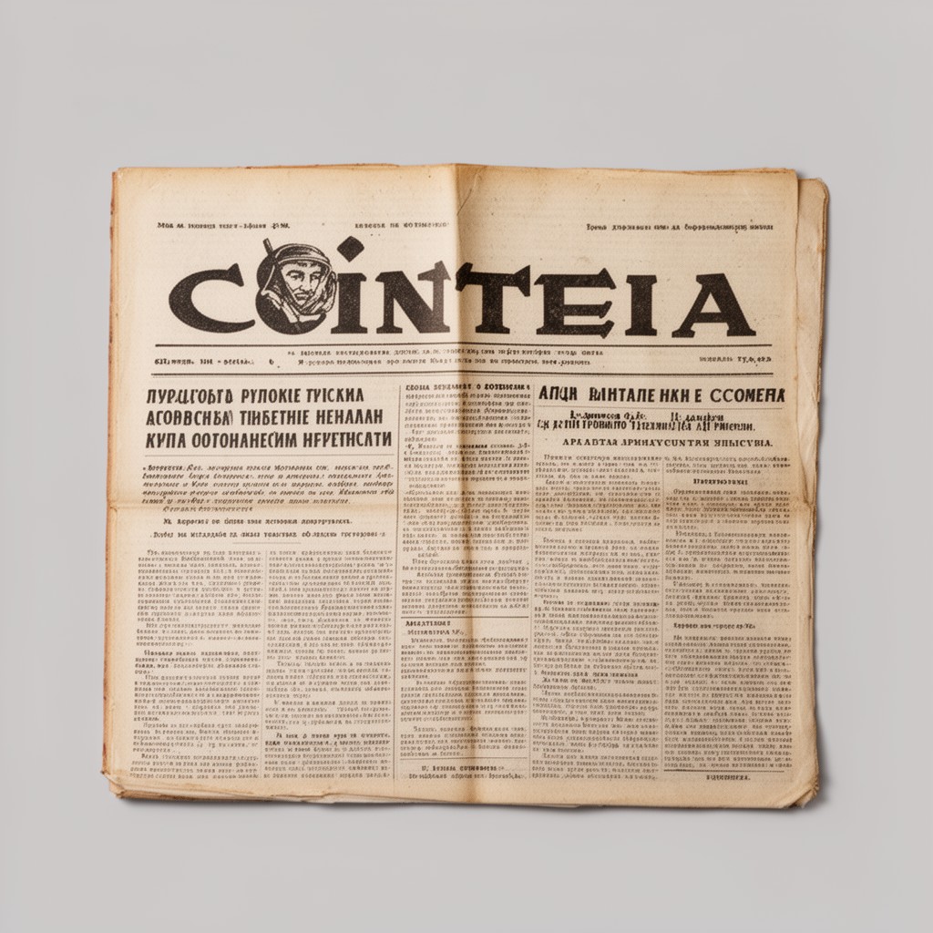 AI-generated illustration of Scînteia