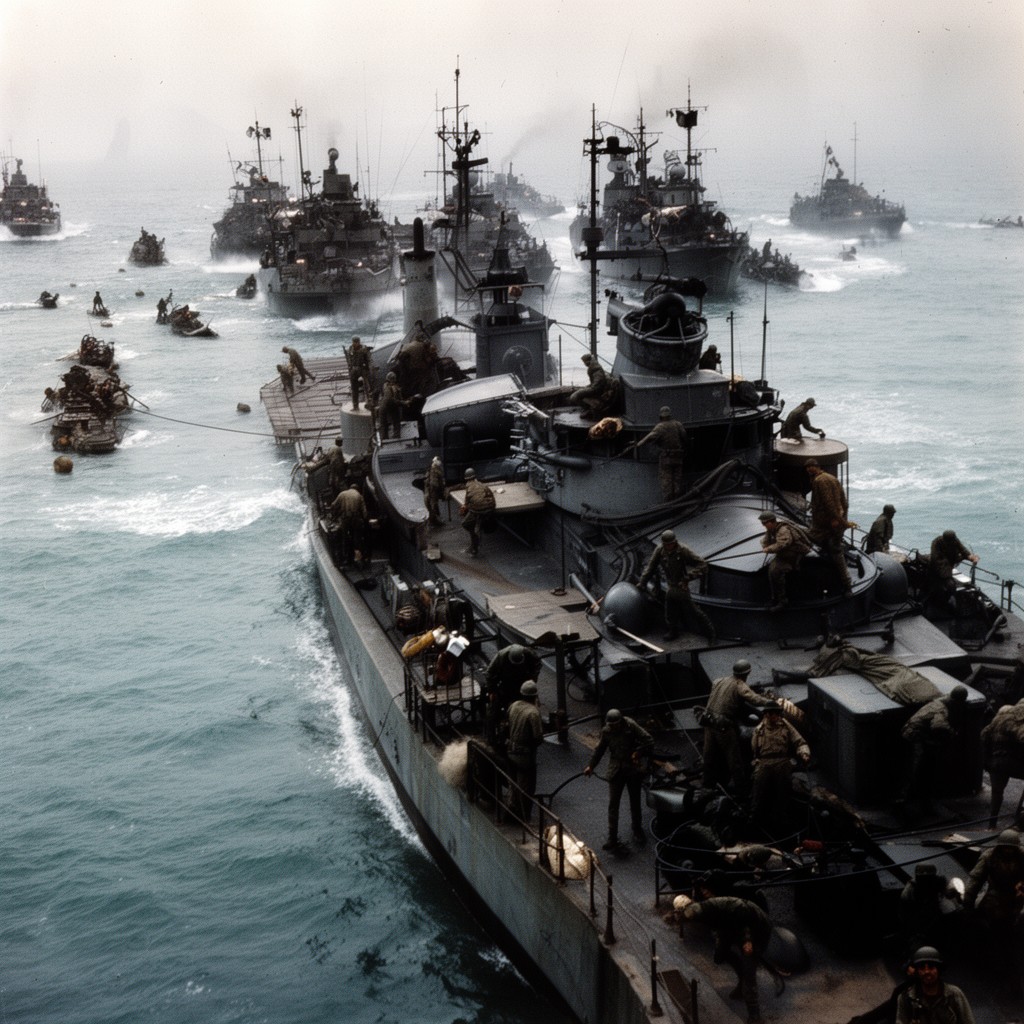 AI-generated illustration of Operation Neptune