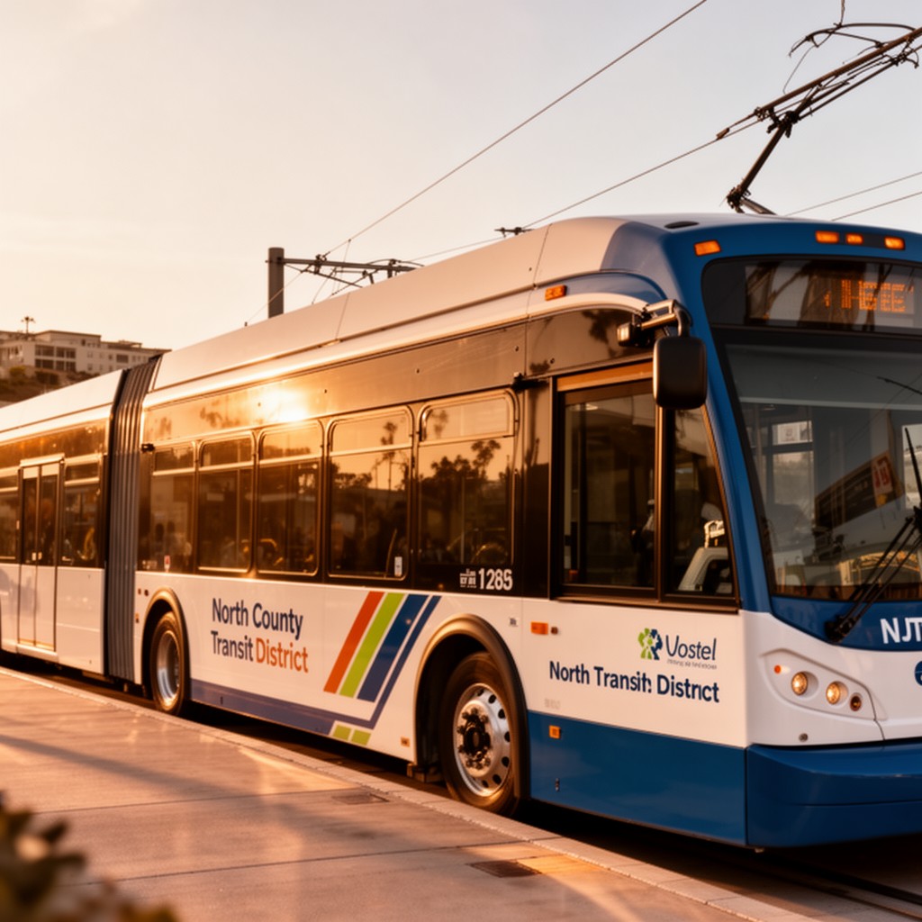 AI-generated illustration of North County Transit District