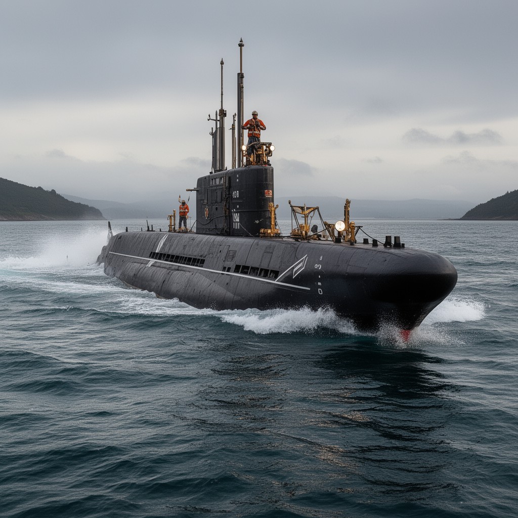 AI-generated illustration of Victoria-class submarine