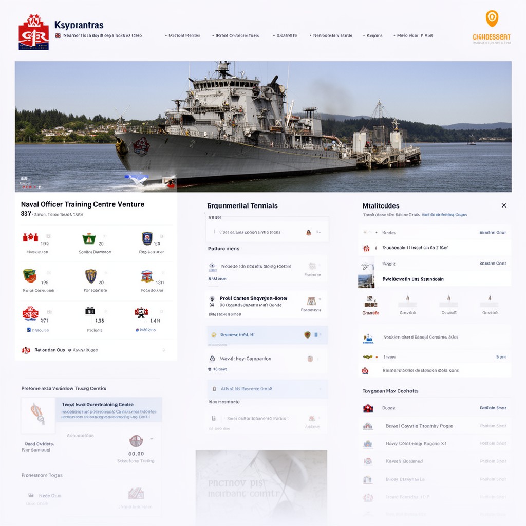 AI-generated illustration of Naval Officer Training Centre Venture