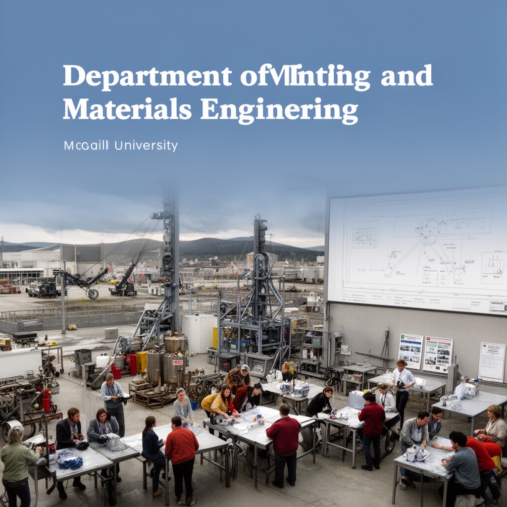 AI-generated illustration of Department of Mining and Materials Engineering