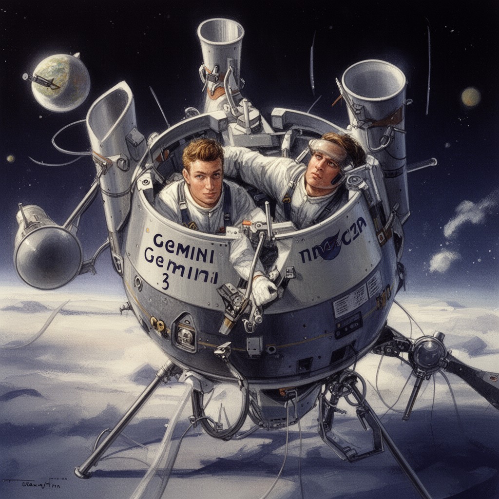 AI-generated illustration of Gemini 3